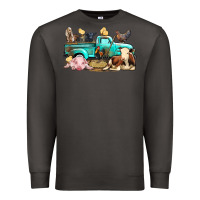 Smoke Farm Animals Truck Premium Sweatshirt - BundleAndBundleShop