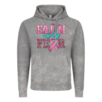 Cloud Rock faith over fear with cross and ribbon Vintage Hoodie - HRA Design Shop