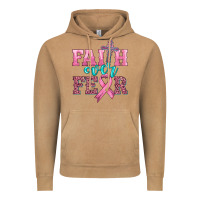 Faith Over Fear With Cross And Ribbon Vintage Hoodie | Teevron