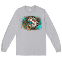 Moon Dust indian headress sunflower leopard Long Sleeve Tee - AdoDesignShop