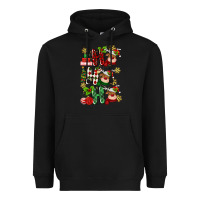 Black ho ho ho reindeer Heavyweight Hoodie - MaliasSmallBusiness