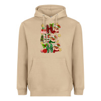 Mushroom ho ho ho reindeer Heavyweight Hoodie - MaliasSmallBusiness