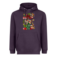Plum ho ho ho reindeer Heavyweight Hoodie - MaliasSmallBusiness