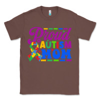 Chestnut Proud Autism Mom Classic Tee - CowhideDigitalArt