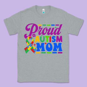 Proud Autism Mom Classic Tee Designed By Cowhidedigitalart