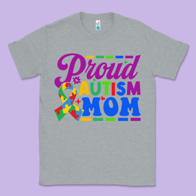 Proud Autism Mom Classic Tee Designed By Cowhidedigitalart