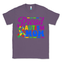 Lavender Proud Autism Mom Classic Tee - CowhideDigitalArt