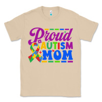 Mushroom Proud Autism Mom Classic Tee - CowhideDigitalArt