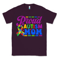 Plum Proud Autism Mom Classic Tee - CowhideDigitalArt