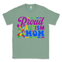 Sage Proud Autism Mom Classic Tee - CowhideDigitalArt