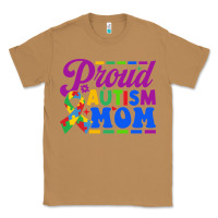 Toasted Coconut Proud Autism Mom Classic Tee - CowhideDigitalArt