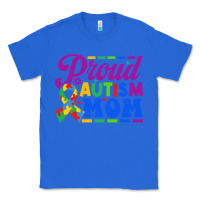 True Royal Proud Autism Mom Classic Tee - CowhideDigitalArt