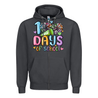 Smoke 100 days of school cheer Zipper Hoodie - MaliasSmallBusiness