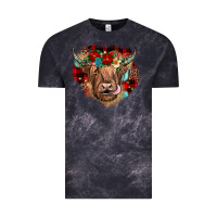 Cloud Black christmas cow gemstone Vintage Tee - JahusDesignShop