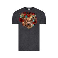 Vintage Black christmas cow gemstone Vintage Tee - JahusDesignShop