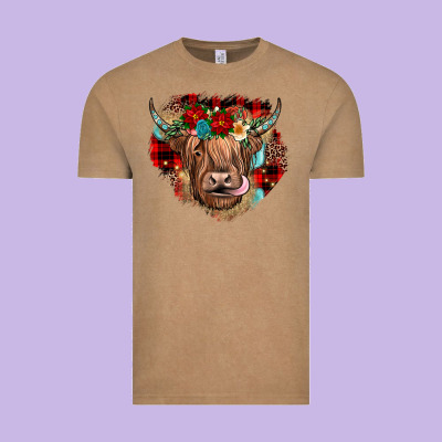 Christmas Cow Gemstone Vintage Tee Designed By Jahusdesignshop