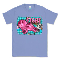 Colony Blue fight with boxing gloves and cancer ribbon Classic Tee - AdoDesignShop