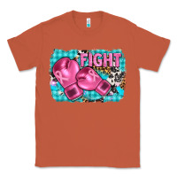 Copper fight with boxing gloves and cancer ribbon Classic Tee - AdoDesignShop