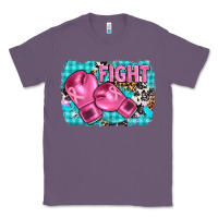 Lavender fight with boxing gloves and cancer ribbon Classic Tee - AdoDesignShop