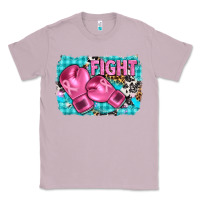 Lilac fight with boxing gloves and cancer ribbon Classic Tee - AdoDesignShop
