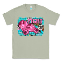 Matcha fight with boxing gloves and cancer ribbon Classic Tee - AdoDesignShop