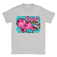 Moon Dust fight with boxing gloves and cancer ribbon Classic Tee - AdoDesignShop