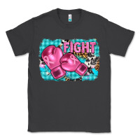 Smoke fight with boxing gloves and cancer ribbon Classic Tee - AdoDesignShop