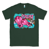 Sports Green fight with boxing gloves and cancer ribbon Classic Tee - AdoDesignShop