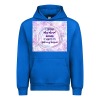 Cobalt it hurts to bite my tongue Urban Hoodie - TumblerDesignByShophia
