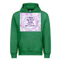 Emerald it hurts to bite my tongue Urban Hoodie - TumblerDesignByShophia