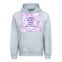 Heather Grey it hurts to bite my tongue Urban Hoodie - TumblerDesignByShophia