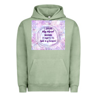 Pigment Oil Green it hurts to bite my tongue Urban Hoodie - TumblerDesignByShophia
