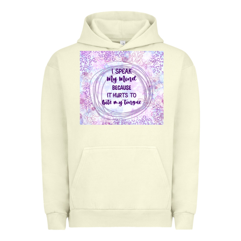 It Hurts To Bite My Tongue Urban Hoodie by TumblerDesignByShophia | Teevron
