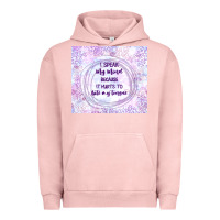 Pigment Salmon it hurts to bite my tongue Urban Hoodie - TumblerDesignByShophia
