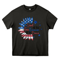 Asphalt land of the free because of the brave Heavy Core Tee - MaliasSmallBusiness