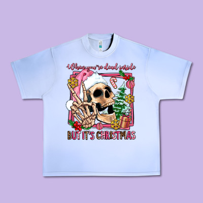 When You're Dead Inside But It's Christmas Urban Heavy Tee Designed By Adodesignshop