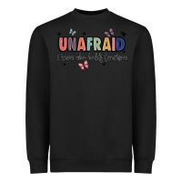 Black unafraid Heavyweight Sweatshirt - JahusDesignShop