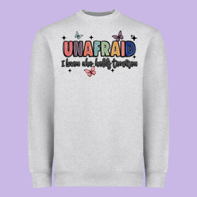 Unafraid Heavyweight Sweatshirt Designed By Jahusdesignshop