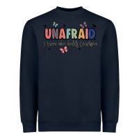 Navy unafraid Heavyweight Sweatshirt - JahusDesignShop