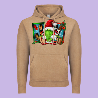 Joy Green Gnomes Vintage Hoodie Designed By Fadigitalartstudio