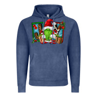 Vintage Denim joy green gnomes Vintage Hoodie - FaDigitalArtStudio