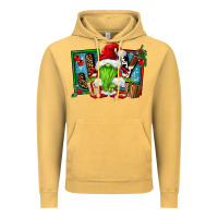 Vintage Mustard joy green gnomes Vintage Hoodie - FaDigitalArtStudio
