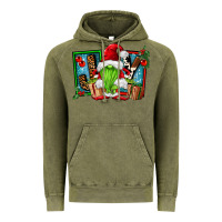Vintage Olive joy green gnomes Vintage Hoodie - FaDigitalArtStudio