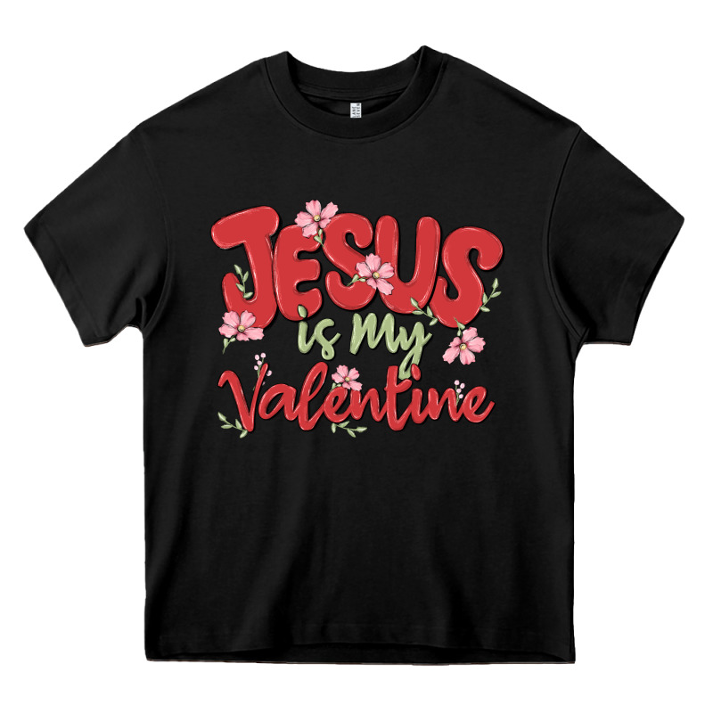 Jesus Is My Valentine Heavy Core Tee by MaliasSmallBusiness | Teevron