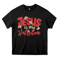 Black jesus is my valentine Heavy Core Tee - MaliasSmallBusiness