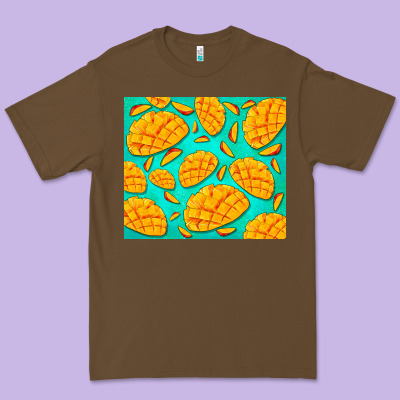 Mango Premium Tee Designed By Barkaloodesign