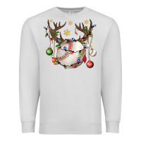 Dove Grey Baseball Horn Christmas Premium Sweatshirt - BundleAndBundleShop