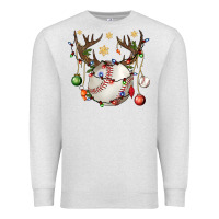 Oatmeal Heather Baseball Horn Christmas Premium Sweatshirt - BundleAndBundleShop