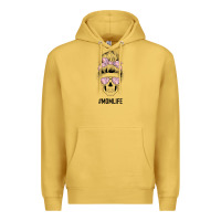 Antique Gold Pink Flower Mom Skull Premium Hoodie - Bettercallsaul