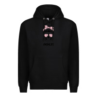 Black Pink Flower Mom Skull Premium Hoodie - Bettercallsaul